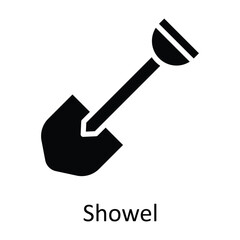 Shovel vector    Solid Icon Design illustration. Agriculture  Symbol on White background EPS 10 File