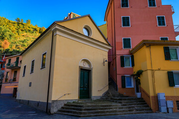 The oratory of the Santissima Annunziata in Manarola, Cinque Terre, Italy