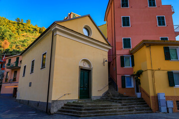 The oratory of the Santissima Annunziata in Manarola, Cinque Terre, Italy