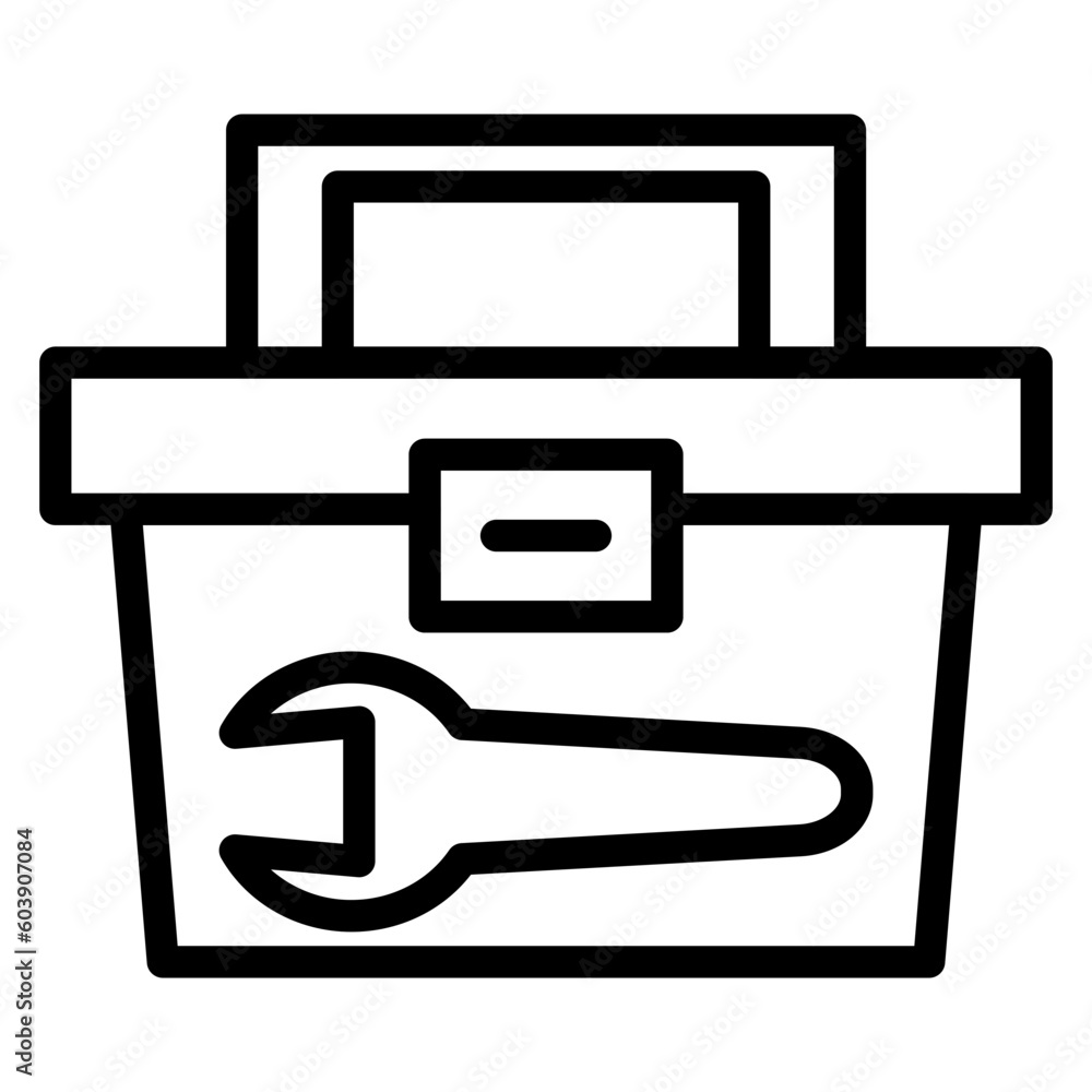 Poster vector design tool box icon style