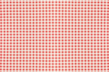 Fototapeta premium Nappe Vichy à petits carreaux rouges 