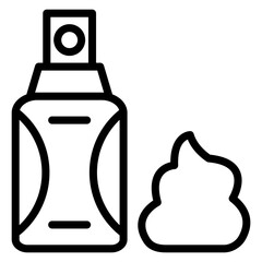 Vector Design Shaving Cream Icon Style