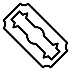 Vector Design Razor Blade Icon Style
