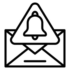 Vector Design Email Alert Icon Style