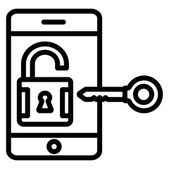 Vector Design Access Device Icon Style