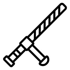 Vector Design Baton Icon Style