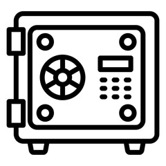 Vector Design Safebox Icon Style