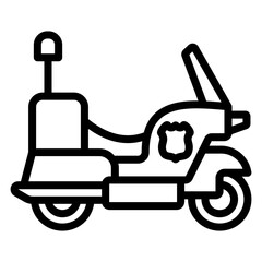Vector Design Motorbike Icon Style