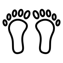 Vector Design Footprint Icon Style