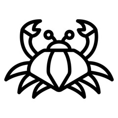 Vector Design Crab Icon Style
