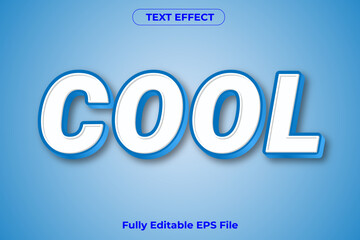 3D Cool Text Effect Design with fully editable font