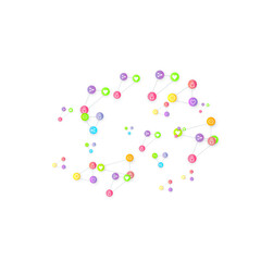 Social media marketing icons internet tags target