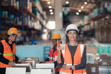 Warehouse workers organize products by size, shape, category. Handle customer orders by collecting items from storage, wrapping, sealing, packing, labeling them for shipment. Preparing delivery date.
