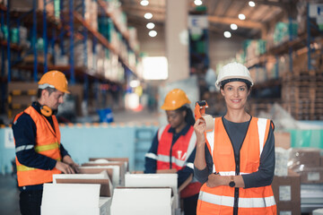 Warehouse workers organize products by size, shape, category. Handle customer orders by collecting items from storage, wrapping, sealing, packing, labeling them for shipment. Preparing delivery date.