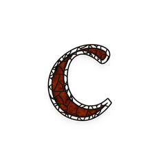 Rustic Cage alphabet lowercase letters. This is a part of a set which also includes uppercase letters, numbers, punctuation marks, symbols and shapes.