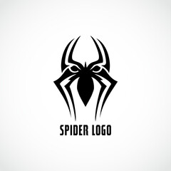 logo Spider art spider black white tattoo element template Spider logo design