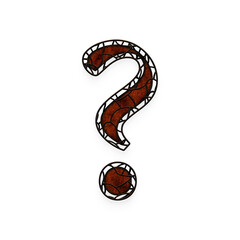 Rustic Cage punctuation marks and symbols. This is a part of a set which also includes uppercase and lowercase letters, shapes, and frames.