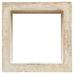 Frame of concrete.