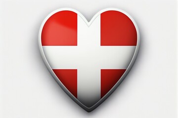 Obraz premium Heart and First aid symbol. Heart therapy concept. Cardiology. Generative AI