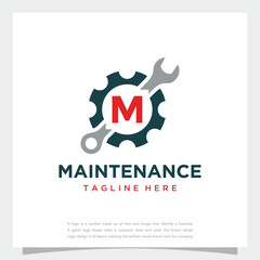 vector mechanical engineering logo design