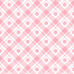 Simply seamless check pattern design for decorating wallpaper, wrapping paper, fabric, backdrop and etc.