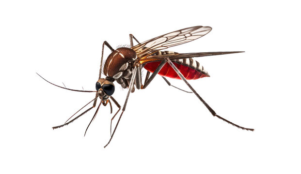 Bloodsucker mosquito isolated  on transparent background png file
