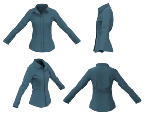 Woman Shirt. Button down shirt. Denim Shirt    