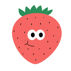 Happy Fruit Characters_Strawberry