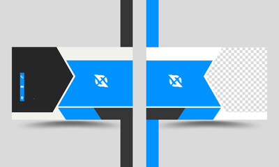 Double-sided Modern Business Card with Modern shape and Clean Business Card Template.