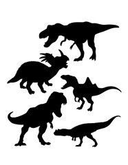 T-rex dinosaur monster animal silhouette