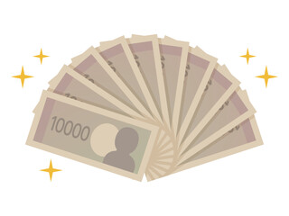 紙幣のイラスト　10万円