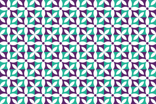 Abstract background pattern geometric flower background