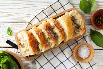 Concept of different world cuisine - Italian food and cuisine