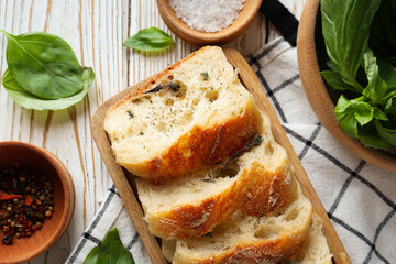 Concept of different world cuisine - Italian food and cuisine