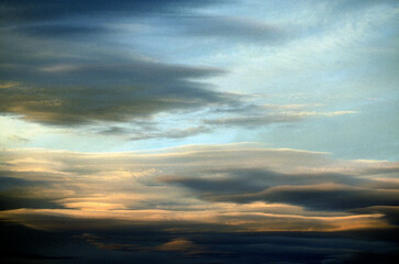 Stormy sky at sunset - Scotland - UK