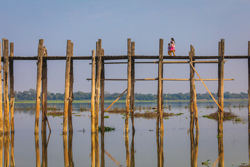 Wooden bridge in Amarapura