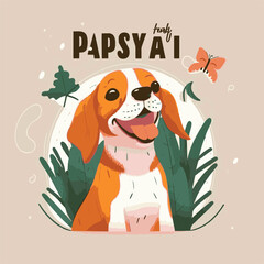 WORLD DOG DAY - CUTE AND Adorable DOG VECTOR