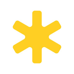 Yellow Star symbols vector illustration.  Stars sparkle Shape. Glowing light effect star best for social media and various graphic designs