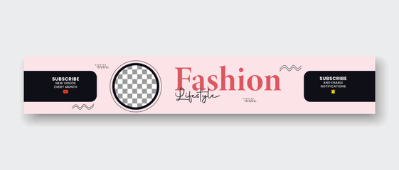 Professional Fashion YouTube Cover, YouTube Header and YouTube Banner design social media cover design, Fashion cover and Fashion header for YouTube