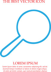 magnifying glass vector icon eps 10.