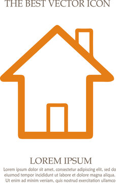 House vector icon eps 10. Home symbol.