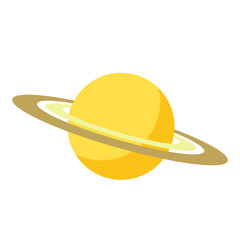 Space objects collection illustration_Saturn