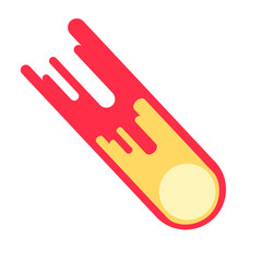 Space objects collection illustration_Meteor