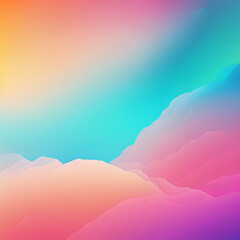 Bright Colourful Gradient Ombre Abstract Background