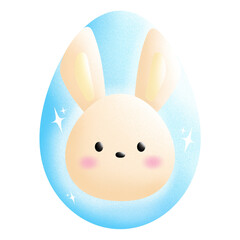 easter bunny with egg Happy Easter egg and rabbit easter egg cute bunny April adorable decorations celebration star