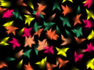 Colorful bright shapes, lights, stars, pattern, abstract background