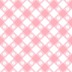 Simply seamless check pattern design for decorating wallpaper, wrapping paper, fabric, backdrop and etc.