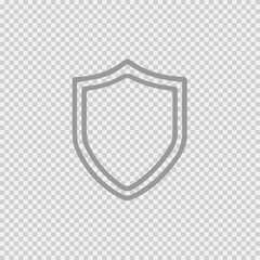 Shield vector icon. Guard protection symbol sign pictogram.