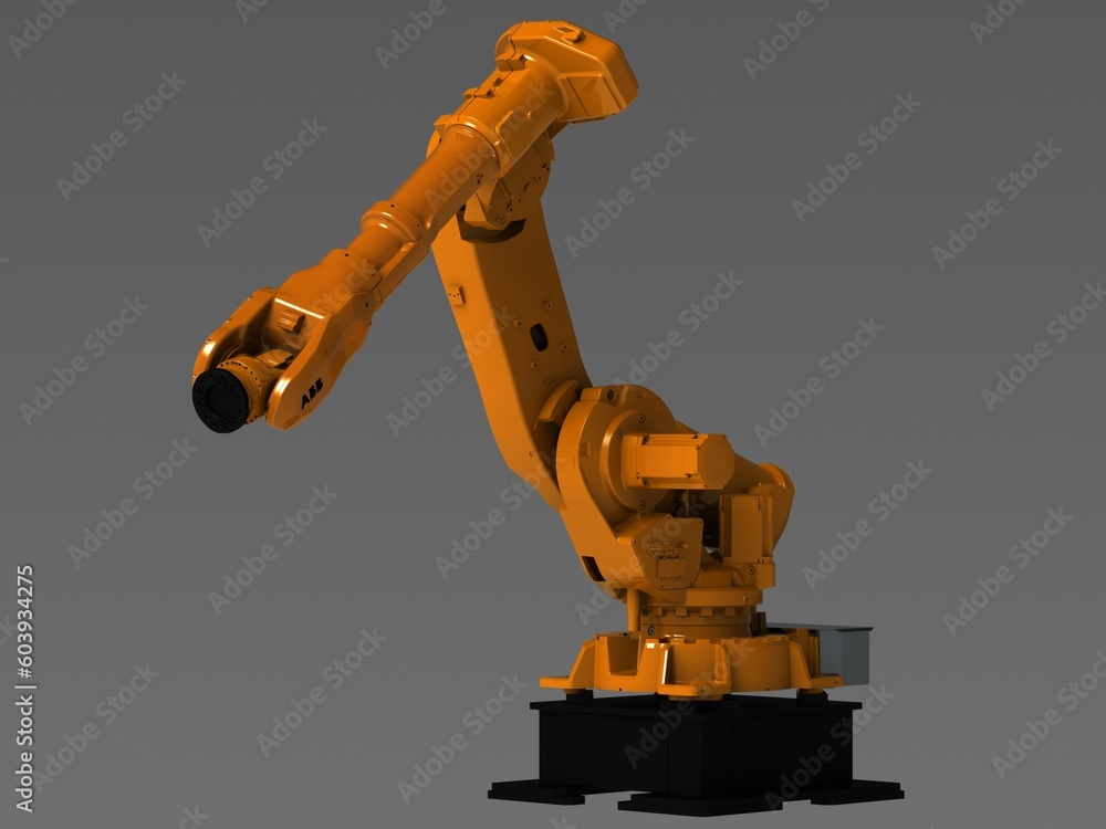 Poster abb irb 6640-235 - 2.55 robot 3d rendering