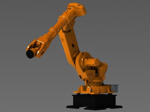 ABB IRB 6640-235 - 2.55 Robot 3D Rendering